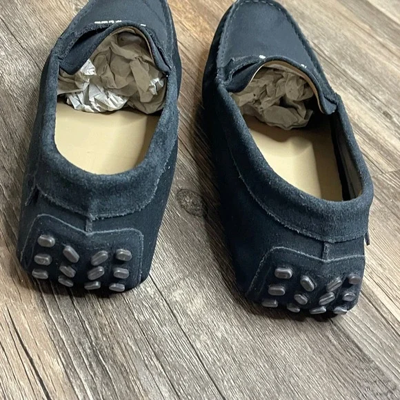 Lacoste Mens Navy Suede Driving Loafer Shoes Mocassin Style Slip On Size 13 - Picture 4 of 7